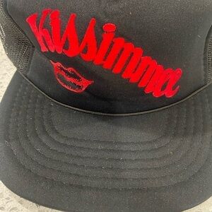 Vintage Black Kissimmee Kiss SnapBack Trucker Hat